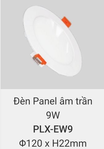  Đèn led âm trần vinaled 9w PLX EW9 