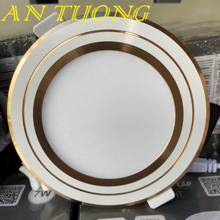 đèn led downlight âm trần 7w lổ khoét trần 90mm