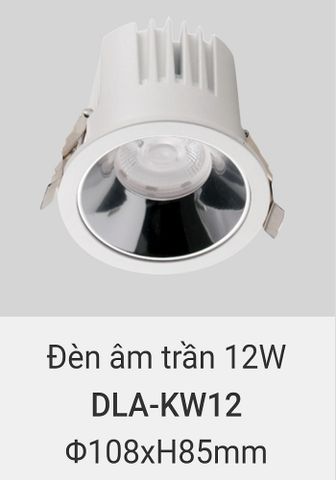  Đèn led downlight âm trần vinaled 12w DLA KW12 