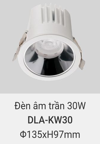  Đèn led downlight âm trần vinaled 30w DLA KW30 