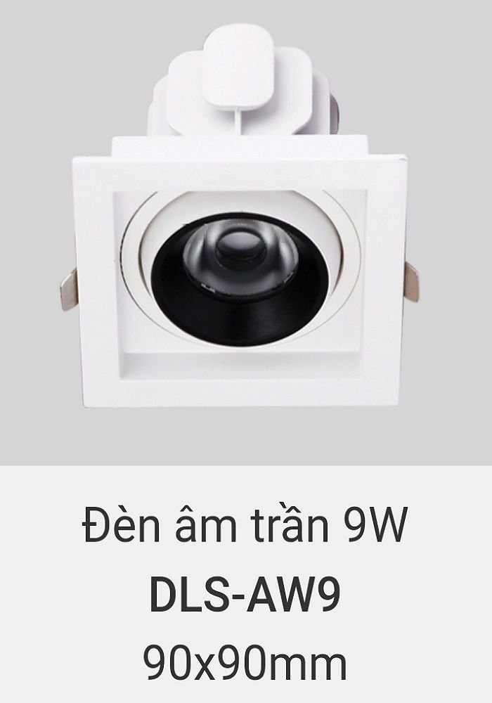 Đèn led downlight âm trần vinaled 9w DLS AW9