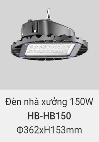  Đèn led nhà xưởnG chống thấm IP65 vinaled 150w HB HB150 