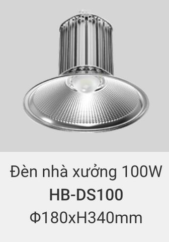  Đèn led nhà xưởng vinaled 100w HB DS100 