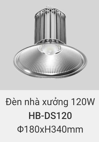  Đèn led nhà xưởng vinaled 120w HB DS120 