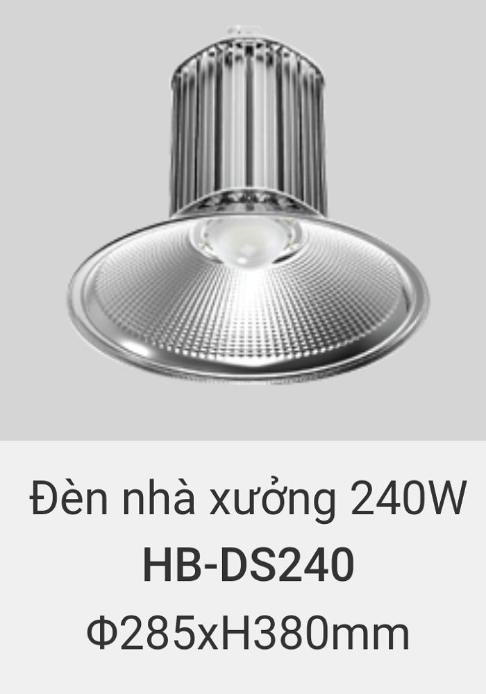 Đèn led nhà xưởng vinaled 240w HB DS240