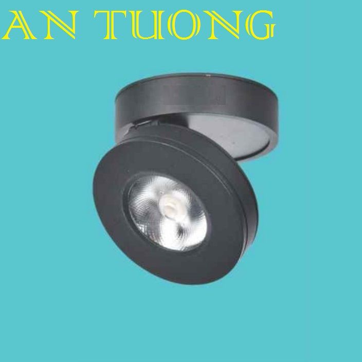 đèn led ốp nổi spotlight xoay chiếu điểm 10w vỏ đen