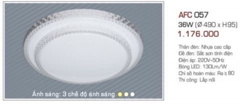  Đèn led ốp trần anfaco afc 057 led 36w 