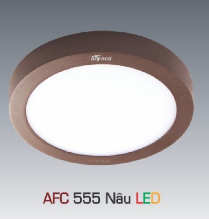 Đèn led ốp trần anfaco afc 555 nâu led 12w