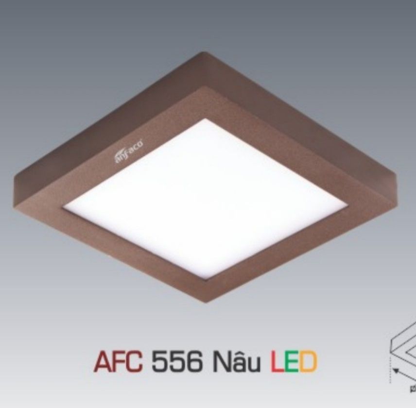 Đèn led ốp trần anfaco afc 556 nâu led 12w