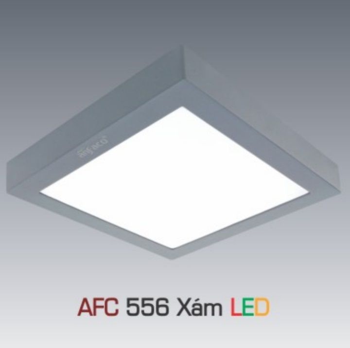 Đèn led ốp trần anfaco afc 556 xám led 18w