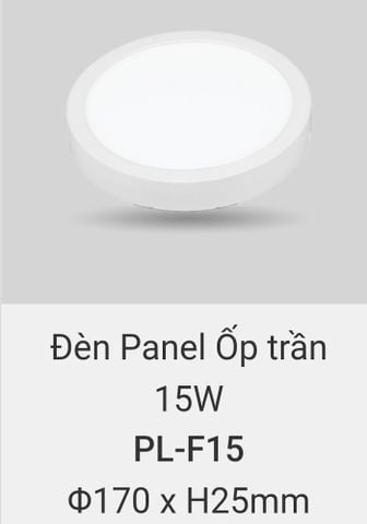  Đèn led ốp trần vinaled 15w PL F15 