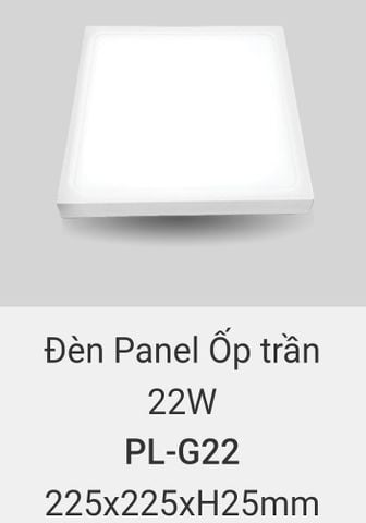  Đèn led ốp trần vuông vinaled 22w PL G22 