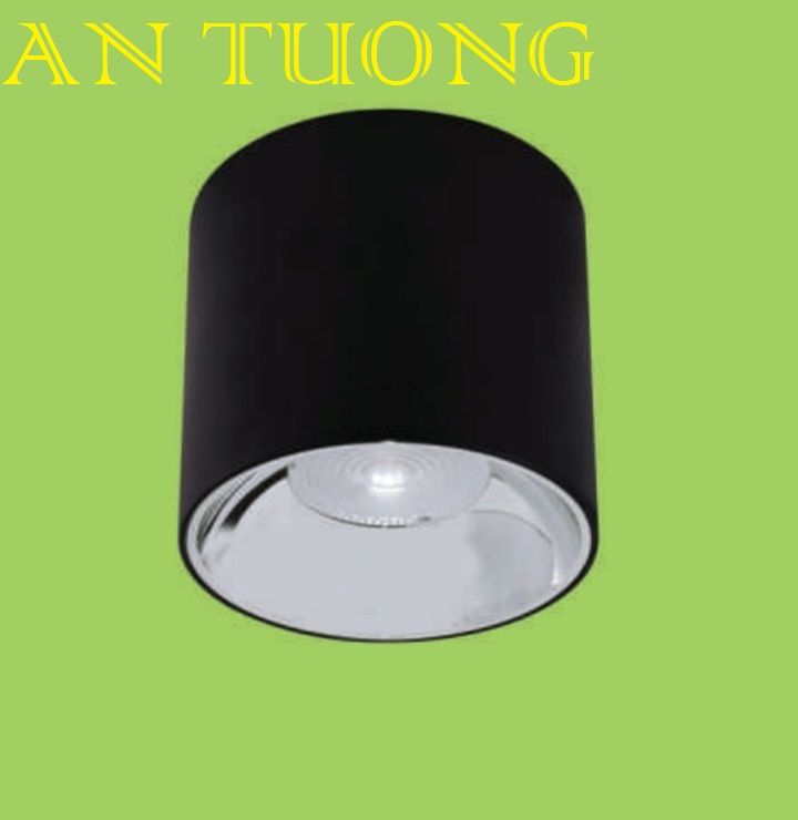 đèn lon led ốp nổi COB 15w vỏ đen