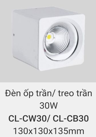  Đèn lon led ốp trần, treo trần, thả trần 30w CL CW30 , CL CB30 