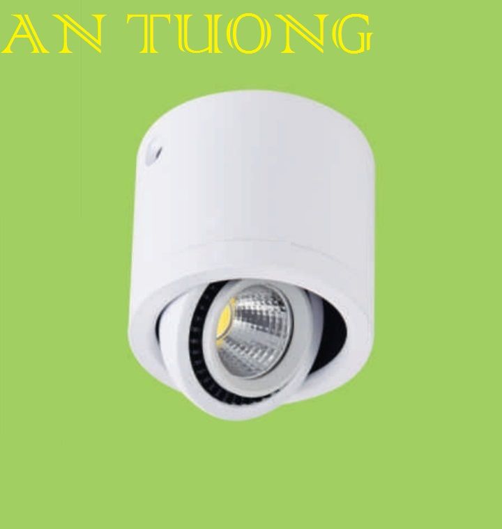 đèn lon led ốp trần nổi spotlight xoay chiếu điểm 7w