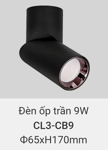  Đèn lon led ốp trần xoay chiếu điểm vinaled 9w CL3 CB19 