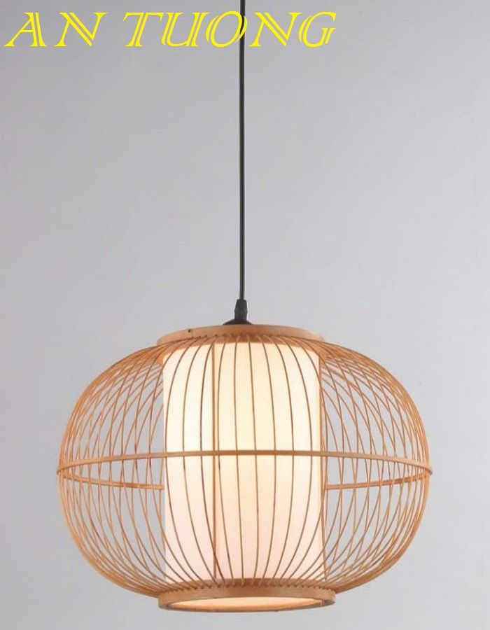 đèn mây tre treo thả trần trang trí nhà hàng, quán ăn, quán cafe 0100