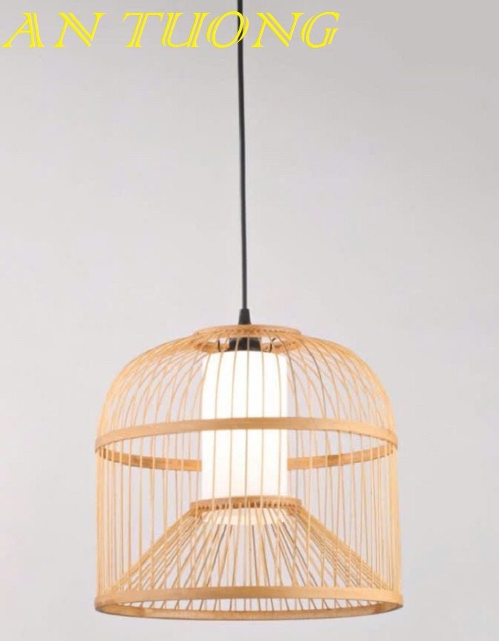 đèn mây tre treo thả trần trang trí nhà hàng, quán ăn, quán cafe 0101
