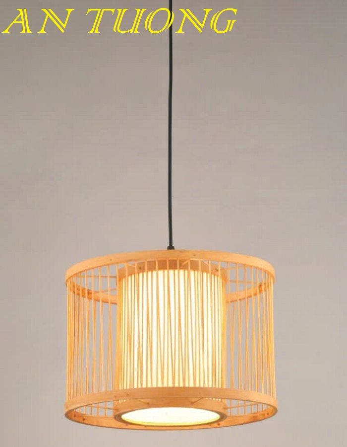 đèn mây tre treo thả trần trang trí nhà hàng, quán ăn, quán cafe 0103