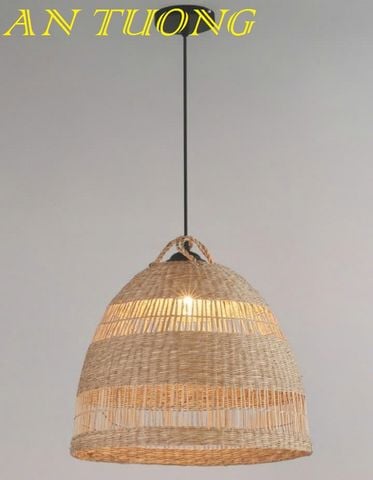  đèn mây tre treo thả trần trang trí nhà hàng, quán ăn, quán cafe 050 
