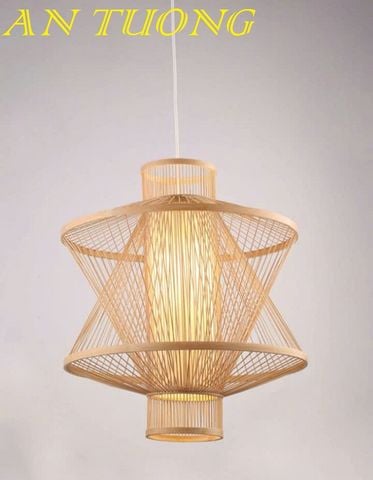  đèn mây tre treo thả trần trang trí nhà hàng, quán ăn, quán cafe 067 