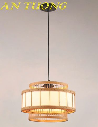  đèn mây tre treo thả trần trang trí nhà hàng, quán ăn, quán cafe 079 