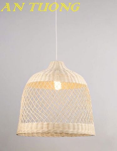  đèn mây tre treo thả trần trang trí nhà hàng, quán ăn, quán cafe 07 