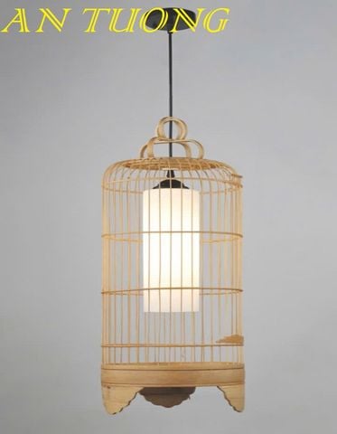  đèn mây tre treo thả trần trang trí nhà hàng, quán ăn, quán cafe 081 