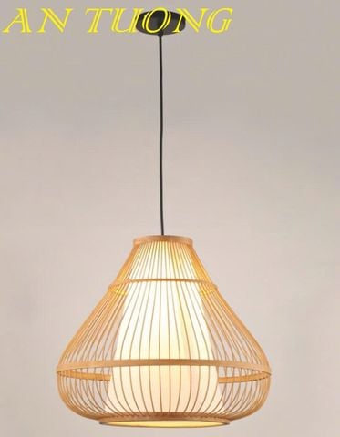  đèn mây tre treo thả trần trang trí nhà hàng, quán ăn, quán cafe 082 