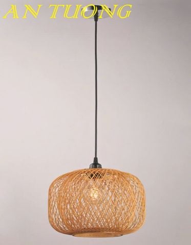  đèn mây tre treo thả trần trang trí nhà hàng, quán ăn, quán cafe 083 