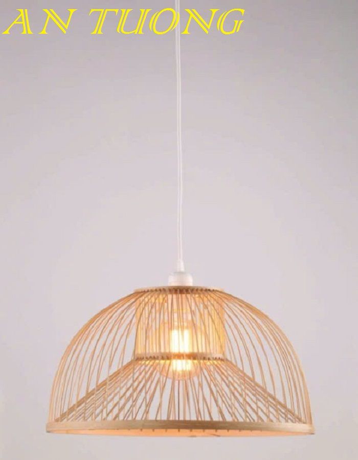 đèn mây tre treo thả trần trang trí nhà hàng, quán ăn, quán cafe 088