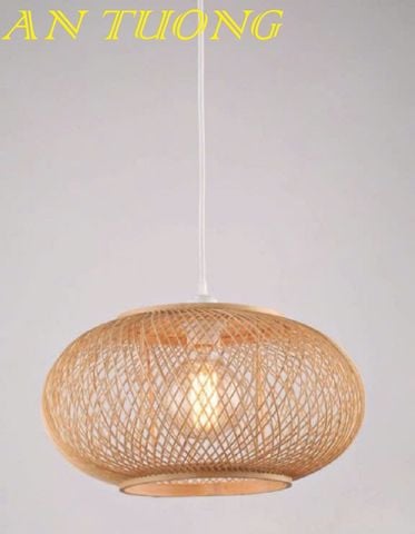  đèn mây tre treo thả trần trang trí nhà hàng, quán ăn, quán cafe 091 