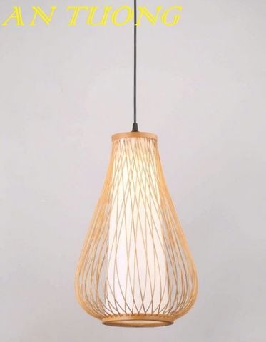  đèn mây tre treo thả trần trang trí nhà hàng, quán ăn, quán cafe 096 