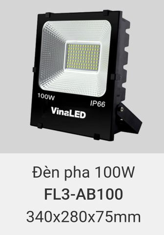  Đèn pha led vinaled 100w FL3 AB100 