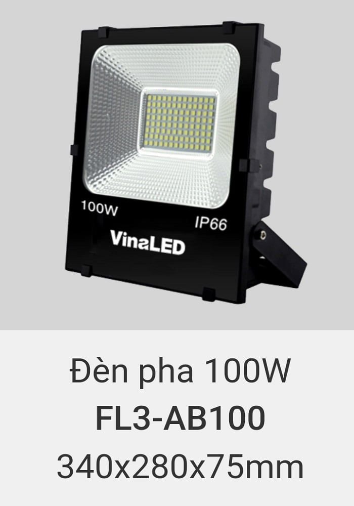 Đèn pha led vinaled 100w FL3 AB100