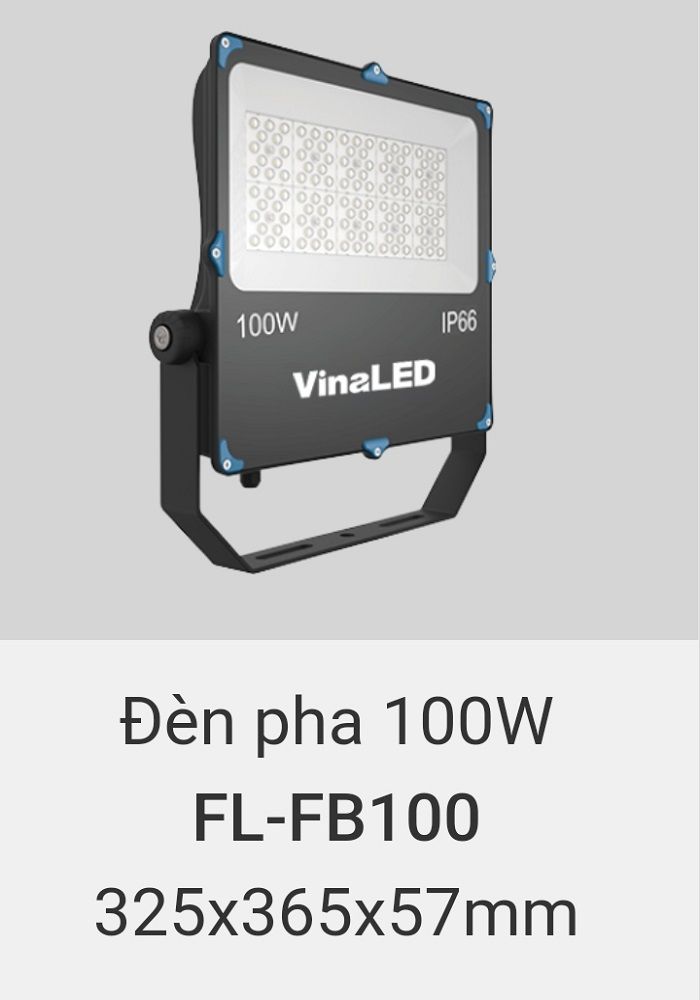 Đèn pha led vinaled 100w FL FB100