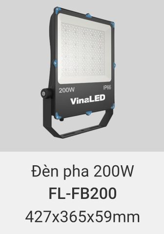  Đèn pha led vinaled 200w FL FB200 