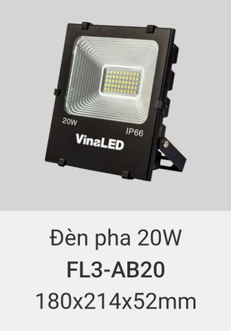  Đèn pha led vinaled 20w FL3 AB20 