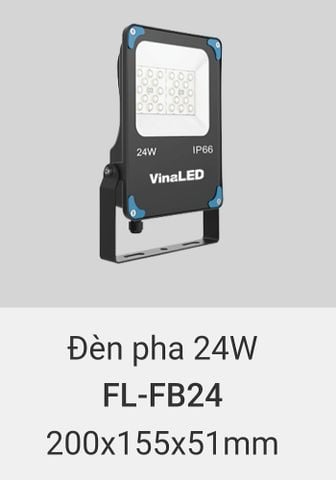  Đèn pha led vinaled 24w FL FB24 