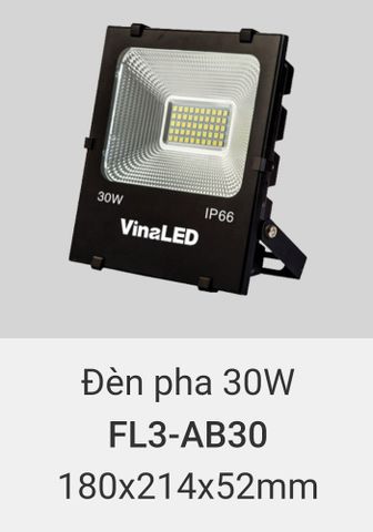  Đèn pha led vinaled 30w FL3 AB30 