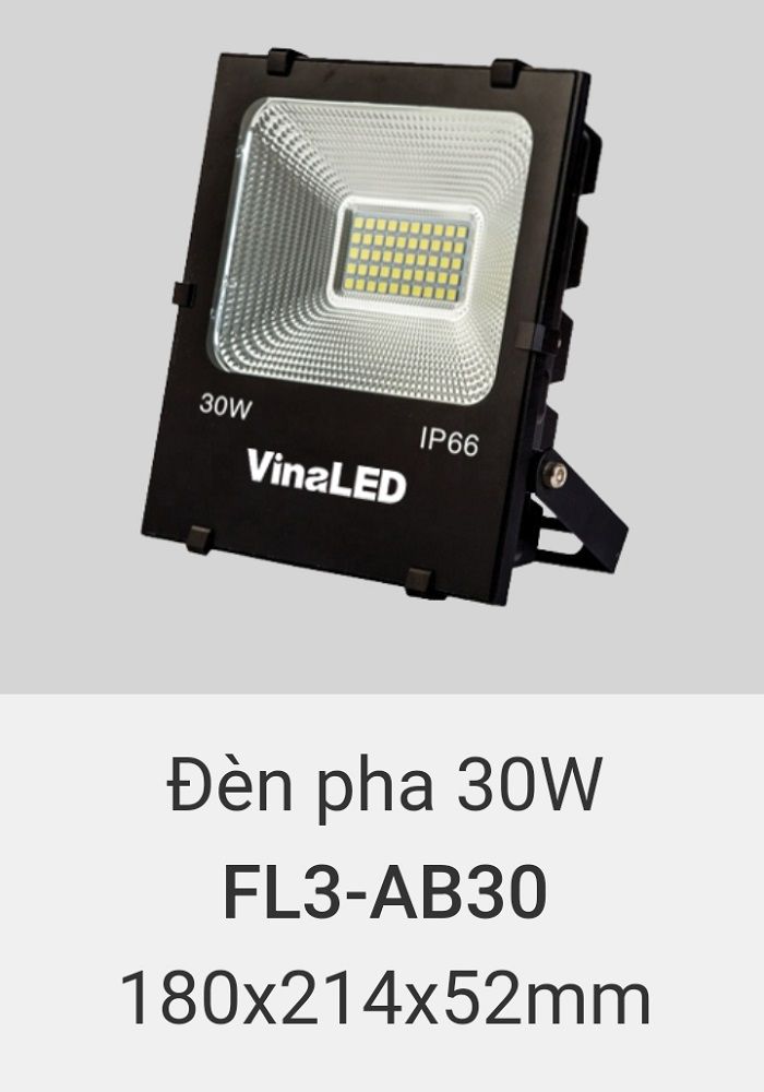 Đèn pha led vinaled 30w FL3 AB30