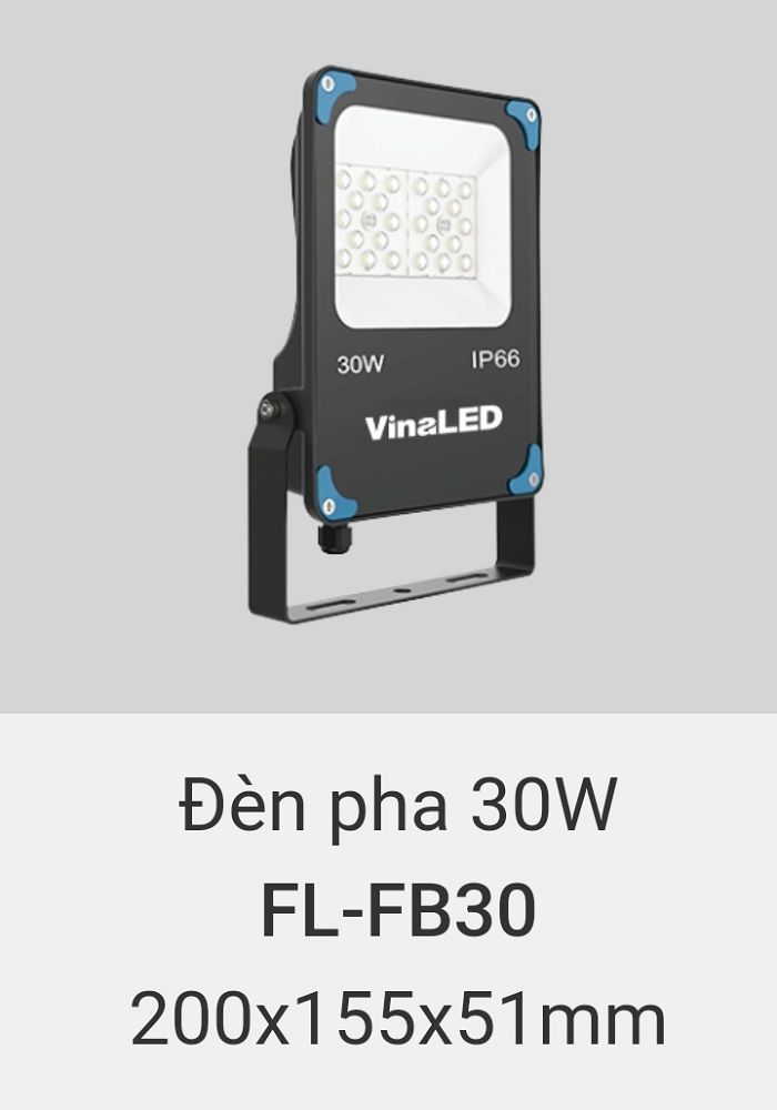 Đèn pha led vinaled 30w FL FB30