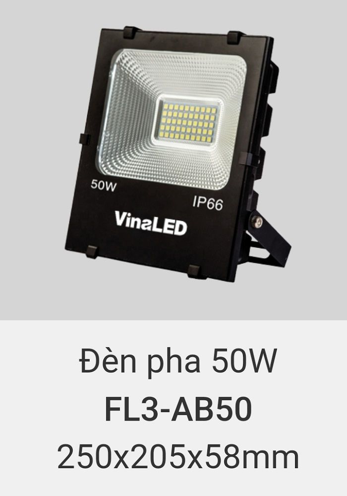 Đèn pha led vinaled 50w FL3 AB50
