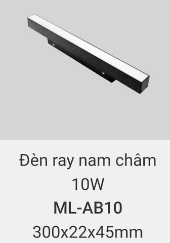  Đèn ray nam châm vinaled 10w ML AB10 
