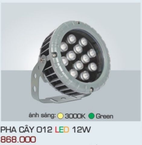  ĐÈN RỌI NGOÀI TRỜI ANFACO PHA CÂY 012 LED 12W 