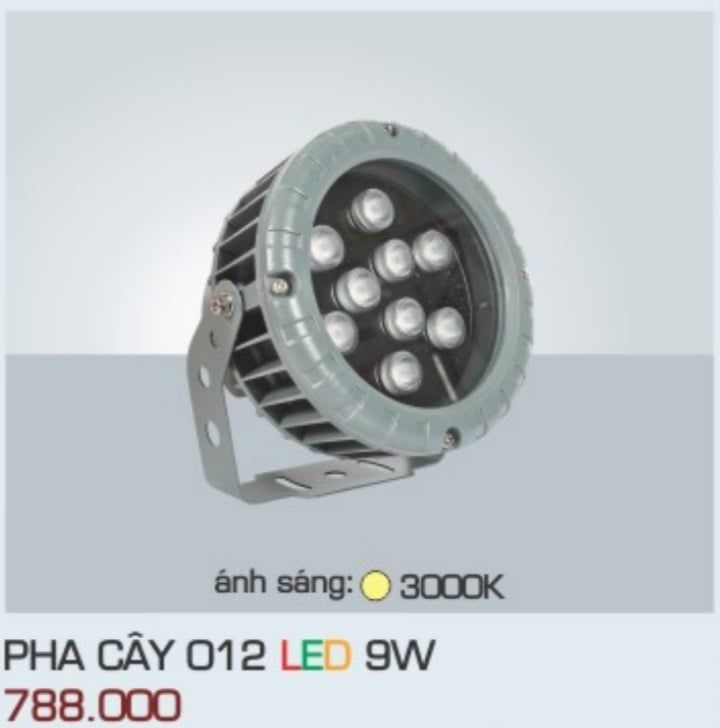 ĐÈN RỌI NGOÀI TRỜI ANFACO PHA CÂY 012 LED 9W