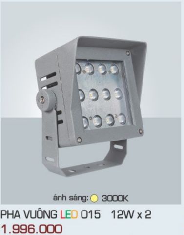  ĐÈN RỌI NGOÀI TRỜI ANFACO PHA VUÔNG LED 015 12W X 2 