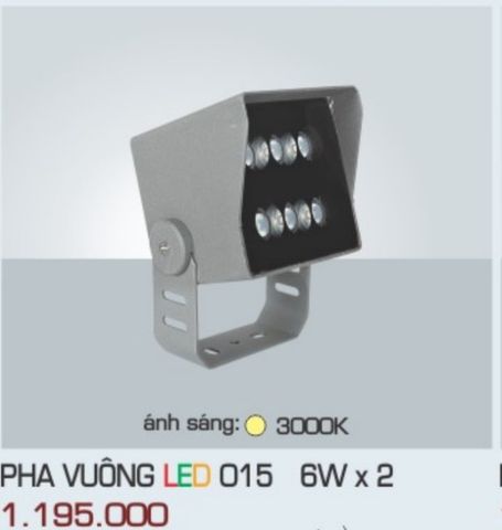  ĐÈN RỌI NGOÀI TRỜI ANFACO PHA VUÔNG LED 015 6W X 2 