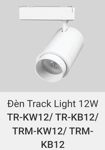 đèn rọi ray 12w vinaled TR KW12 , TR KB12 , TRM KW12 , TRM KB12 