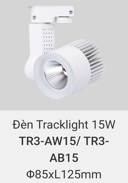 đèn rọi ray 15w vinaled TR3 AW15 , TR3 AB15 – ĐÈN TRANG TRÍ ĐẸP, HIỆN ...